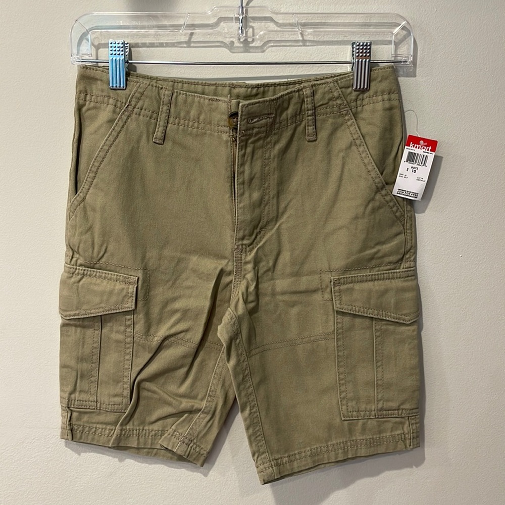 NWT, Route 66 kids cargo shorts, khaki, size 10